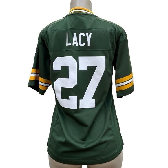 Nike NFL On-Field Game Jersey Unisex Youth Large Green Bay Packers Eddie Lacy#27 - Picture 5 of 11
